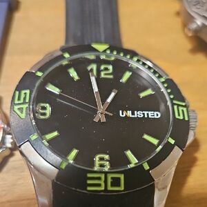 Unlisted Black Watch with Neon Green Markers